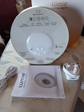 LUMIE Sunrise Alarm Mood Lighting Wake Sounds Clock White