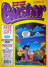 Buster Comic - Vintage 1990s UK paper comic - 11th January 1992