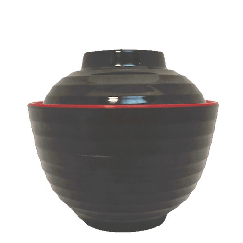 Japanese black melamine - japanese, 4"d