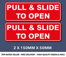 Sticker Pull & Slide To Open