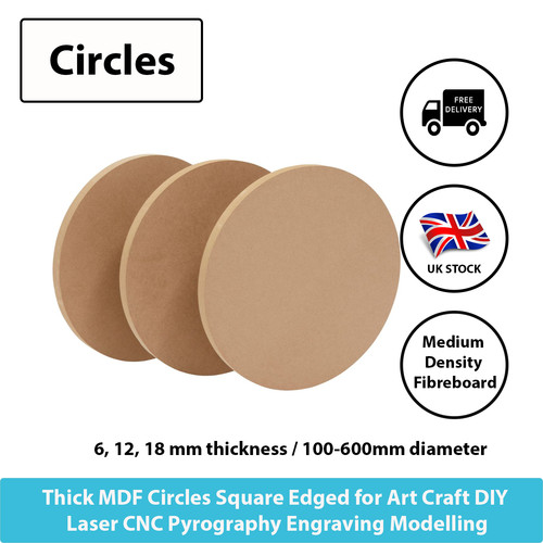 Circle mdf 4mm - mdf,
