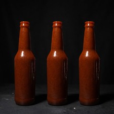 3x Bundle Sugar Brown Glass