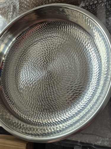 26cm hammered stainless steel - 26cm,