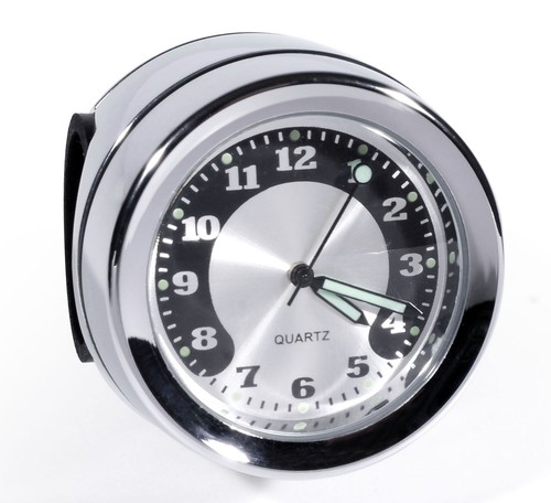 Handlebar clock metal chrome - handlebar,