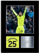 Gianluigi Donnarumma Football Player Poster Signed Photo Display Mount Print A4