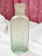 VINTAGE ENO'S FRUIT SALT SMALL GLASS BOTTLE JAR EMPTY NO LID