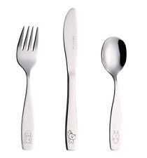 Exzact 3 6 18 PCS Children's Cutlery Set Stainless Steel Kids Toddler Baby Love