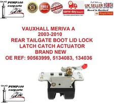 FOR VAUXHALL MERIVA A