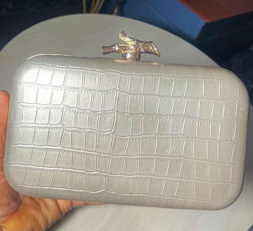 Moschino white croc embossed - moschino,