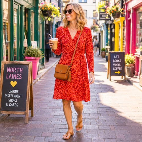 Oliver bonas wrap dress - wrap,
