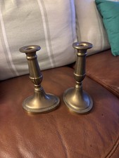 Pair of Solid Brass Oval Base