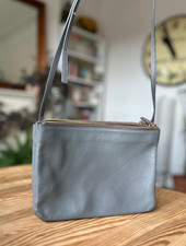 Celine Phoebe Philo grey large trio shoulder bag in grey, used