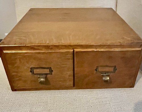 Drawer oak cabinet vintage - ~,