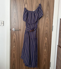 Topshop Navy Stripe One