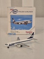 Herpa Wings - Polish Airlines - Boeing 737-400 - Scale 1:500 - Metal Model