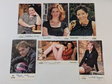 Emmerdale Original Hand Signed Cast Cards x6 Yorkshire Television