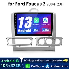 For Ford Focus Mk2 2004-2011 Car Stereo Carplay 9" Android 13 GPS Navi WIFI DAB+