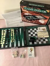 Game Parlour:  Magnetic Travel Game Set: Backgammon Dominoes Chess Draughts