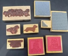 Joblot Bundle Wooden Rubber Craft Stamps Horses Dog Celticdesigns