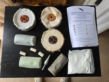 LB RESTORATION Metal Polishing Kit  4" x 1" mops  + Drill Attachment