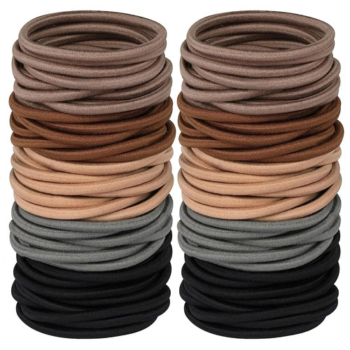 Black multi hair - black, bands
