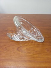 Val St Lambert Cornucopia Vase