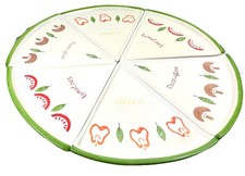 Vintage Pizza Plates Full Set In Original Box Serve & Share Set Of 6 Large Plate