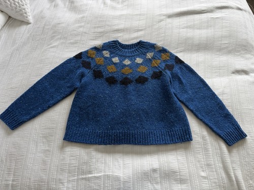 Toast blue fleck diamond yoke - toast,