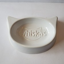 Whiskas Ceramic Cat Dish Bowl White New No Tags