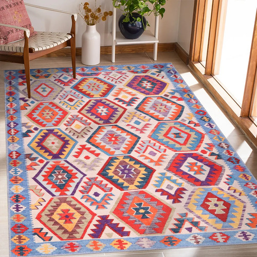Turco washable kilim rug - turco,