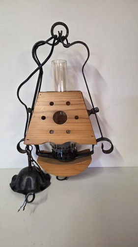 Vintage unique wooden lantern - vintage,