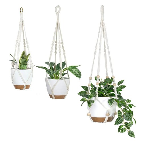 Macrame garden plant hanger - macrame,