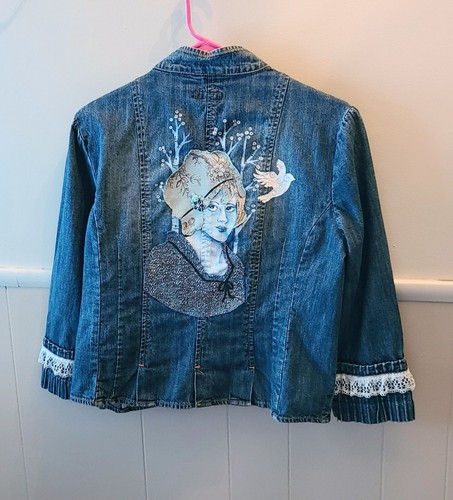 Hand painted embellished - hand, &