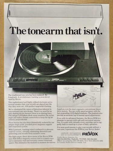 1981 revox b790 - b790, turntable
