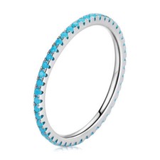 925 Solid Silver CZ Simulated
