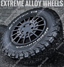 16" Black Tm Alloy Wheels Fits