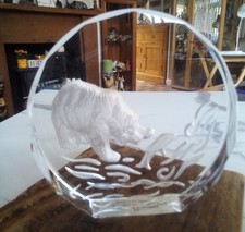 Glass paperweight the Danbury