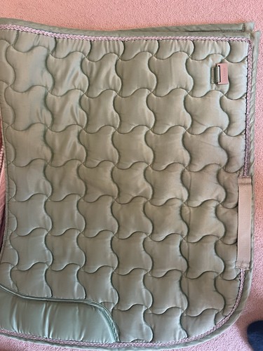 Green satin full - full, saddle
