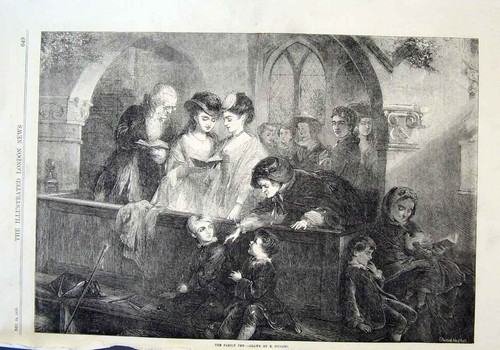 Original old antique print - original,