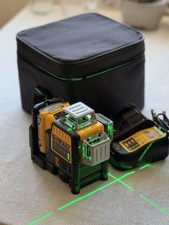 DeWalt DW089LG 12V Green Line 3 x 360 Laser Level Laser Tool battery + charger