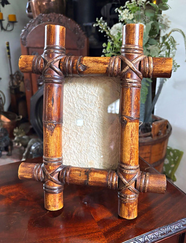 Antique bamboo reed tied - antique, reed-tied