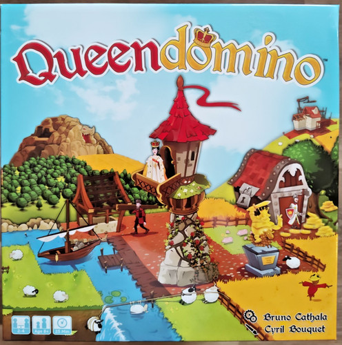 Queen domino board game - queen, coiled