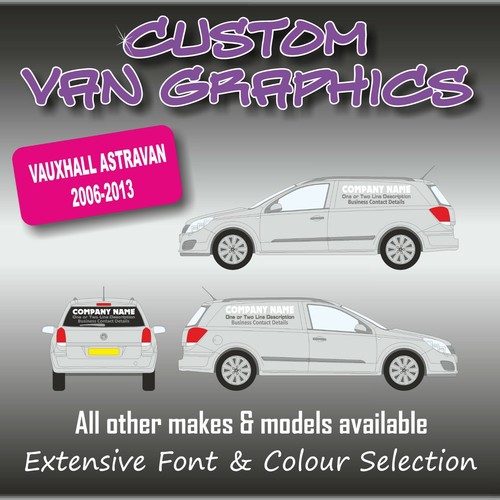 Van graphics sign writing - van,