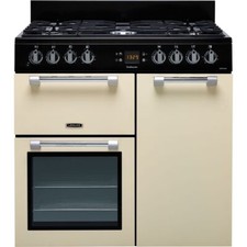 Leisure CK90F232C Cookmaster 90cm Dual Fuel Range Cooker 5 Burners Cream A/A