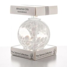 Glass Remembrance Attraction Orb Hanging Ornament Handmade Home Gift Sienna