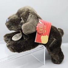 Keel Toys Basil Chocolate Labrador 25cm Laying Dog Soft Toy Plush New With Tags