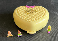 POLLY POCKET STROLLIN' BABY COMPACT  1994 COMPLETE EX CON
