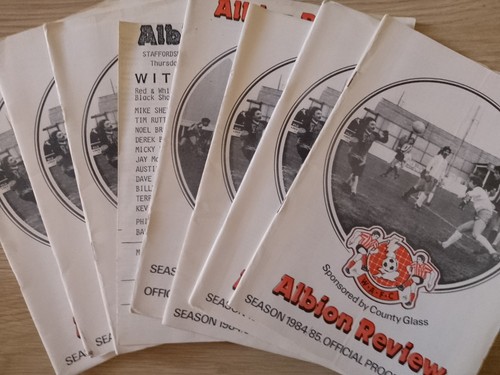 Witton albion home programmes - witton,