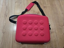 IKEA Family Pink Hard Case Laptop Tablet Shoulder Bag with Padded Handle & Strap