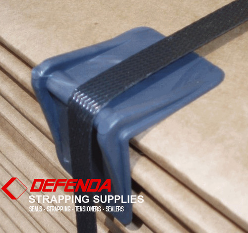 Black plastic edge protectors - plastic,
